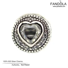 Подлинная 925 пробы Серебряный Шарм Ясно CZ страсть сущность бусины с небольшим отверстием для изготовления ювелирных изделий соответствует сущности талисманы браслет