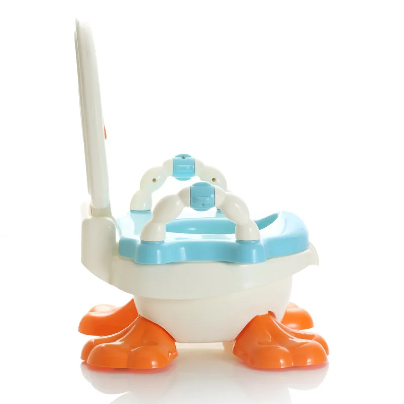 

Cartoon Duck Child Seat Toilet Portable Safe Backpack Baby Urinals Baby Training Toilet Baby Potty With Armrest