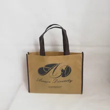 500 шт/партия 25Hx20x8cm на заказ многоразовые нетканые сумки для покупок с Одноцветный Логотип Печатная рекламная сумка для хранения