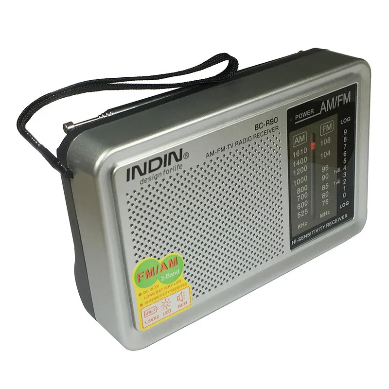 3 Portable Mini Radio Speaker FMAM Stereo Radio Player Radio Receiver Antenna Support Music Player Receiver for Old Parents Gifts