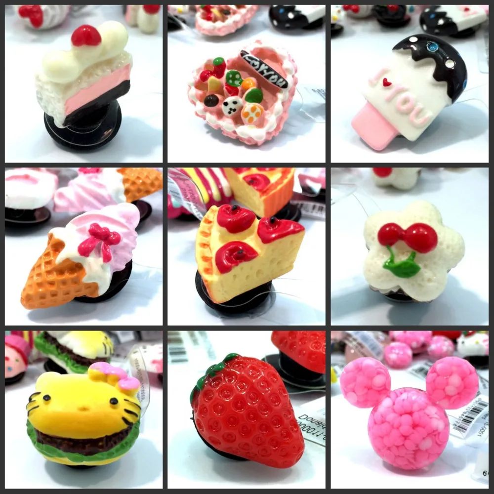 

Wholesale 500pcs Resin Shoe Charms Cake Ice Cream & Pastry with Soft Buckle,Shoe Accessories Party Decoration Gift Free DHL