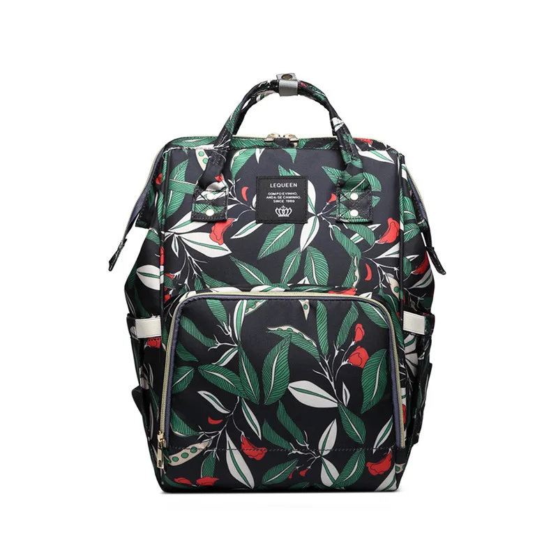 Рюкзак для мамы, сумка для детских подгузников, модная сумка для мам, сумка для мам, брендовый рюкзак для мамы с единорогом, пеленальные мешки для питомника - Цвет: black