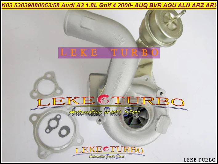 K03 53039880053 53039880058 Turbo For Audi A3 1.8L Volkswagen VW Golf 4 00- AUQ BVR AGU ALN ARZ ARX AUM AVJ AWT AVC AWU 1.8T | Автомобили