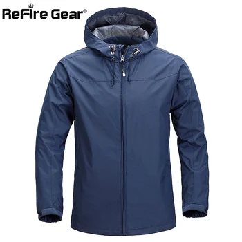 

ReFire Gear Waterproof Hooded Tactical Jacket Men Spring Autumn Warm Military Jackets Casual Windproof Windbreaker Outwear Coats