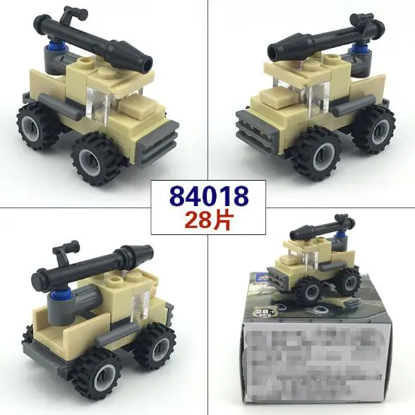 14 Style Mini Educational Building Blocks Toys DIY Bricks Assembled Compatible Car YH1262