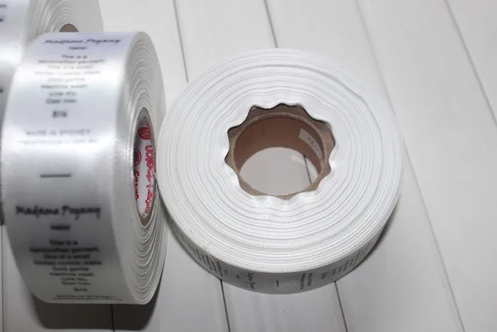 

custom brand clothing care tags satin polyester care tags 1000pcs roll lot