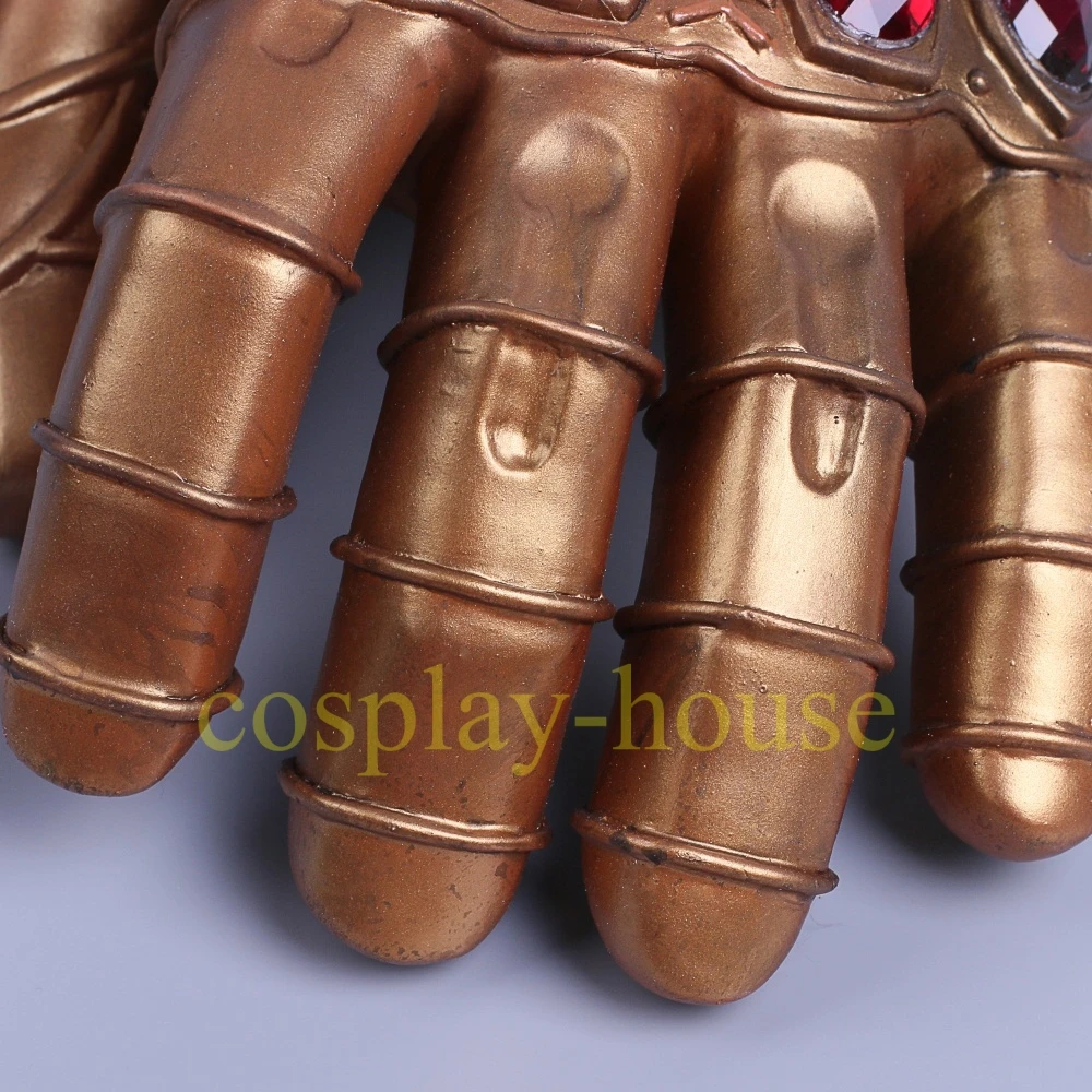 Cosplay Infinity Gauntlet Avengers Infinity War Thanos Gloves Gold Cosplay Studs Halloween Prop New (8)