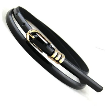 

Hot Sales Fashion Women Belt Belt Metal Buckle Alloy Head Accessories Classic Simple for Female Dress PU Thin Waist Belt
