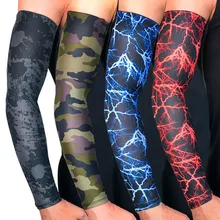 1 шт. высокое качество быстросохнущие УФ-защита рукава для бега баскетбольные налокотники фитнес нарукавники спортивные велосипедные гетры