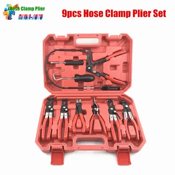 

9 piece Flexible Hose Clamp Plier Assortment Kit Flexible Tool Set