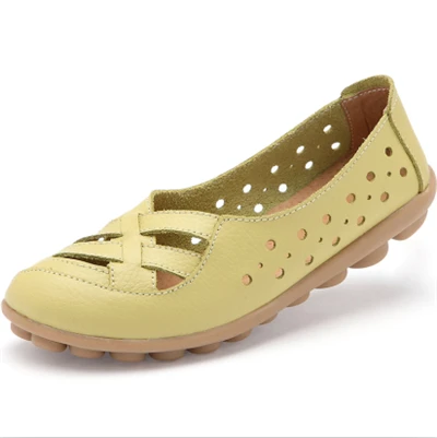 TIMETANG/женские лоферы; женская обувь для балерины; женская летняя обувь на плоской подошве; удобные мягкие мокасины из натуральной кожи; лоферы - Цвет: Fruit green