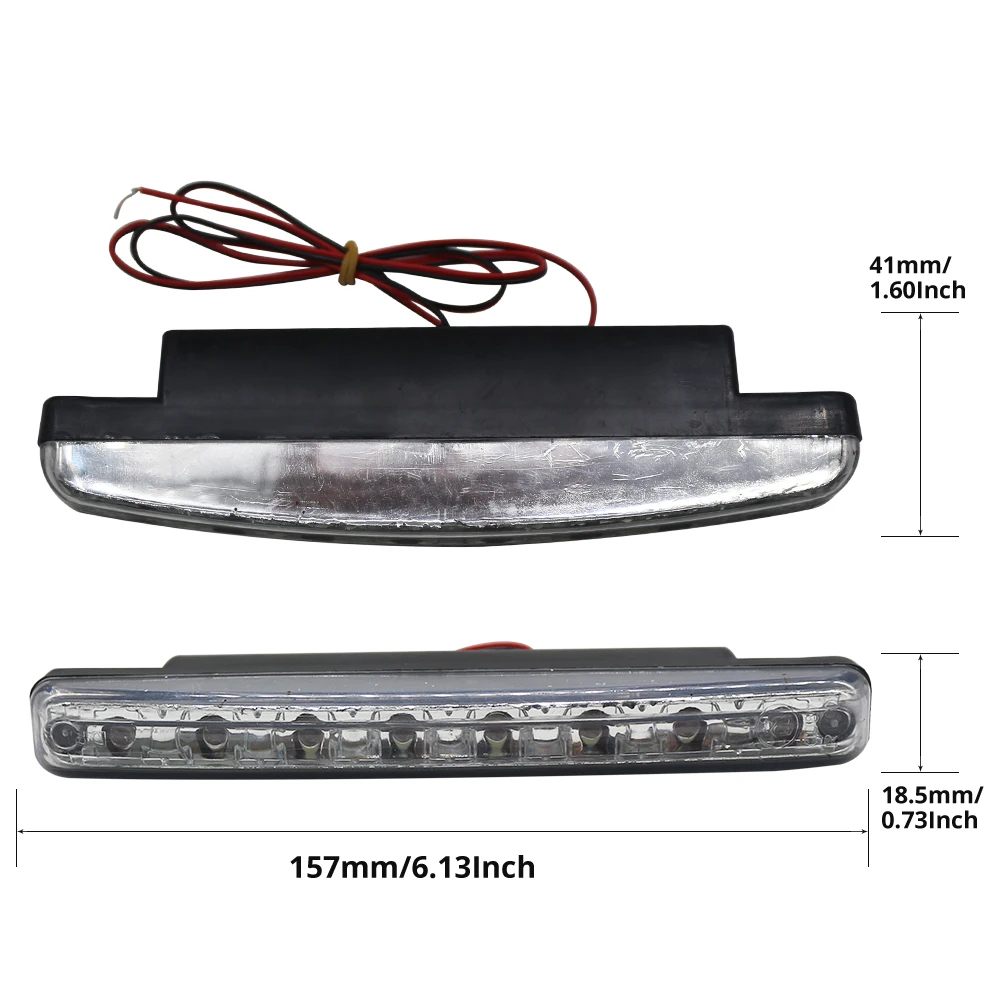 2 шт. DRL светодиодный дневные ходовые огни 8 светодиодный s 6000 K белый Авто Противотуманные фары дальнего света лампы автомобиля-syling высокое качество DC 12 В