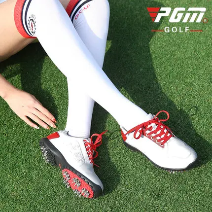 Pgm/Новинка; обувь для гольфа; женская спортивная обувь с шипами; водонепроницаемые женские дышащие противоскользящие женские кроссовки для тренировок;
