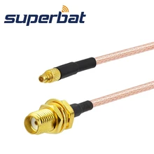 Superbat SMA разъём женский MMCX прямой штекер мужского типа RF помощью соединительного кабеля RG316 15 см для Wi-Fi