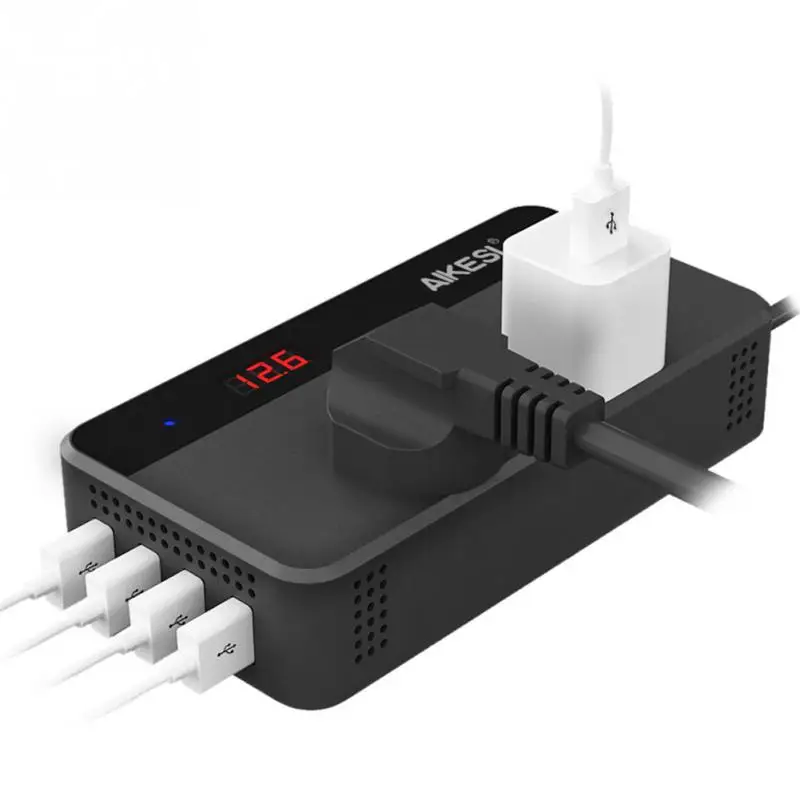 

1PC 12V DC to AC 220V 50HZ Car Auto Power Pure Sine Inverter Converter Adapter Adaptor 200W USB Car Charger 400W Peak Power