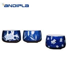 800 мл Цзиндэчжэнь ручная роспись Винтаж Голубой и белый фарфор чай мыть подглазурная краска чайный набор кунг-фу маленькая керамическая рыба бак