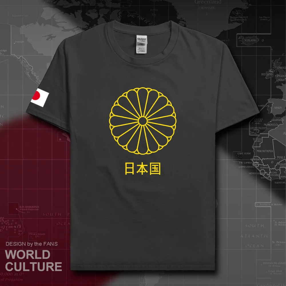 Японская футболка Nippon мужские трикотажные изделия 2018 100% хлопок национальная