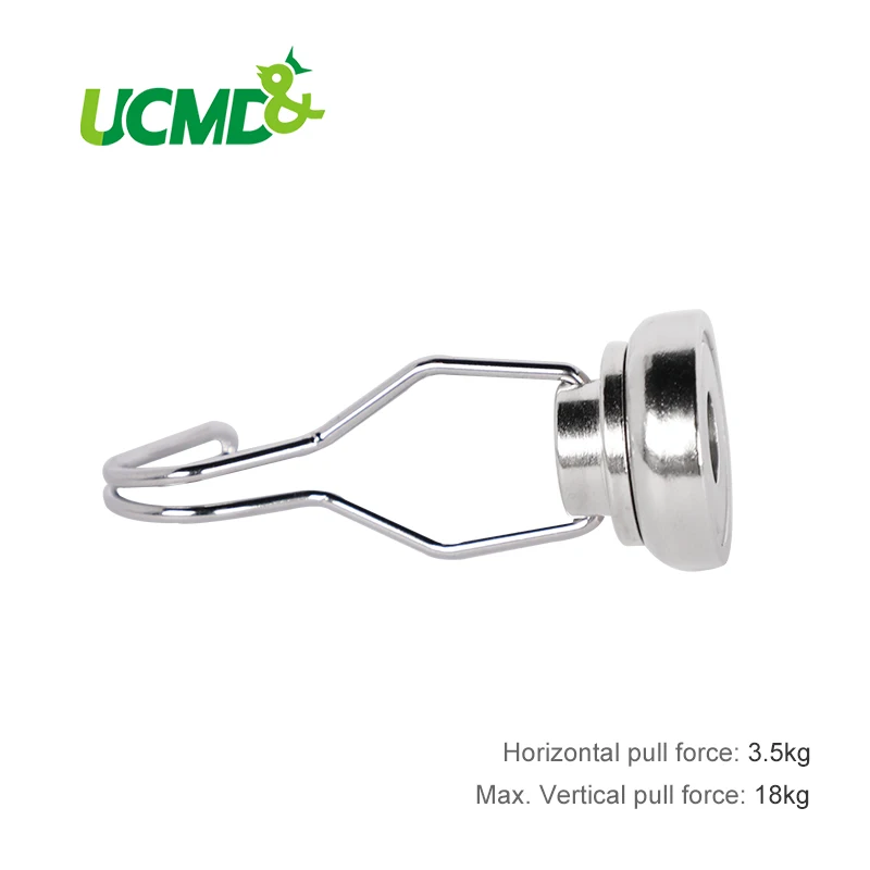 

Max Pull Force 18KG Rotatable Magnetic Hooks Key Holder Grill Apron Hanger Refrigerator Magnet Hangers Holders 2pcs/lot