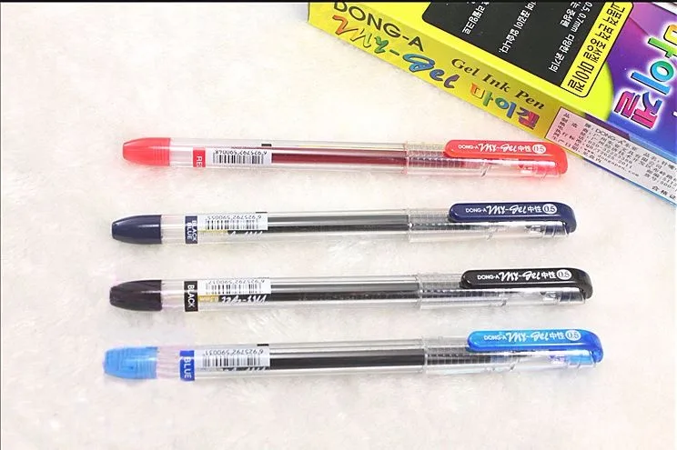 dong a jel kalem 0 5mm 0 4mm seffaf kalem sinav ozel kalem kore