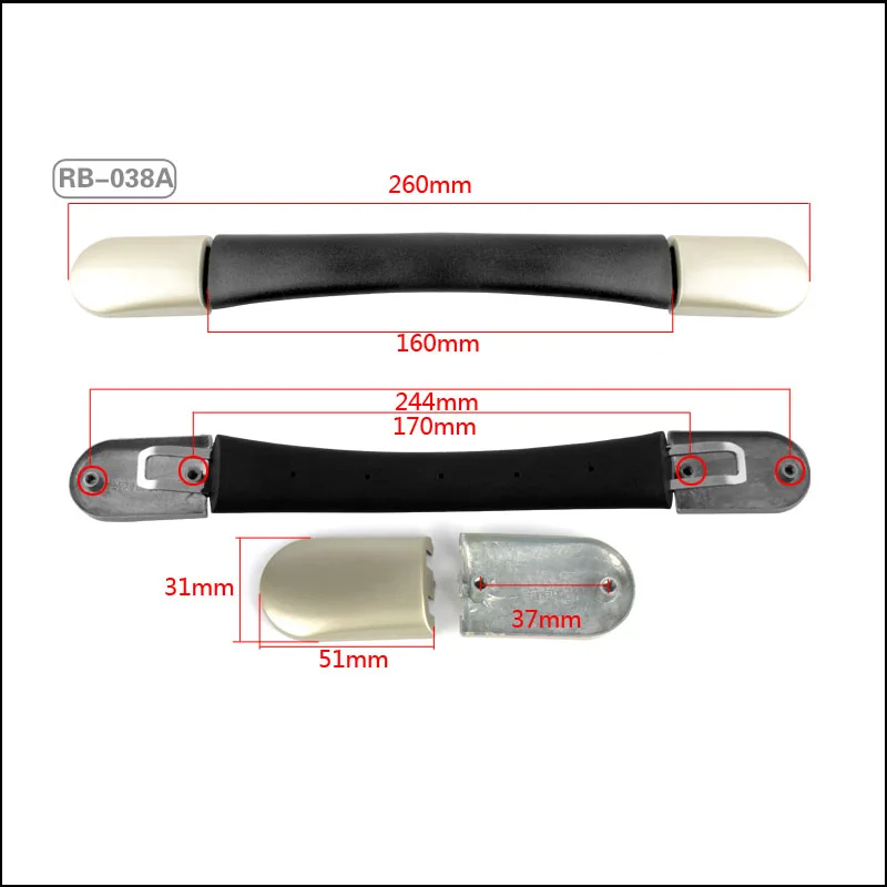 Замена багаж чемодан сумка пластиковые потяните - Цвет: RB038A