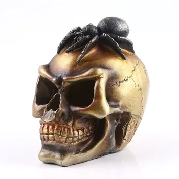

Resin Craft Skull Statues For Decoration Horror Home Decoration Accessories Creative Skull Sculpture Office Decoration Replica
