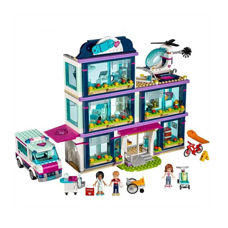 932 шт Heartlake City Park Love Hospital девушки друзья строительные блоки Совместимые 41318