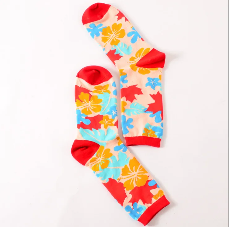 Магазин Crazy Fly женские хлопковые счастливые носки с разноцветным рисунком Harajuku дизайнерские брендовые сумасшедшие носки высокого качества в стиле хип-хоп забавные носки - Цвет: MJ8341