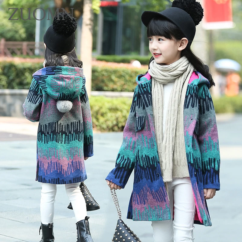 Рождественские пальто и куртки для девочек зимняя одежда для девочек Детская куртка с капюшоном Menina верхняя одежда для маленьких девочек