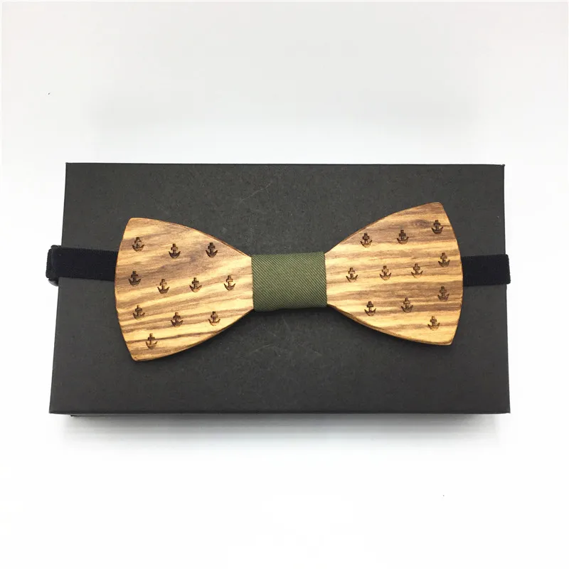 

Bilimi 2018 Hot Sales Fashion Wooden Bow Tie Made Of Anchor Glasses Plane Design Best Gifts For Him NS35