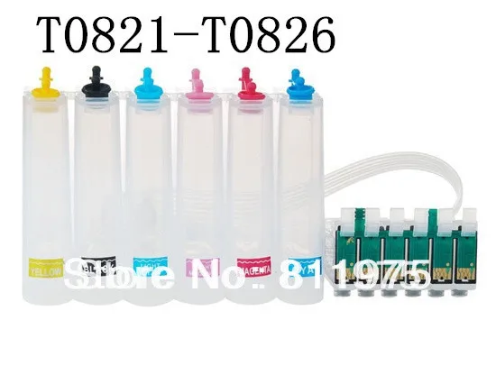 شحن التقطيع كيبك لإبسون خرطوشة الحبر كيبك الحبر T0821-T0826 نظام لإبسون r290 r270 r390 rx590 rx610 rx690 RX615 طابعة