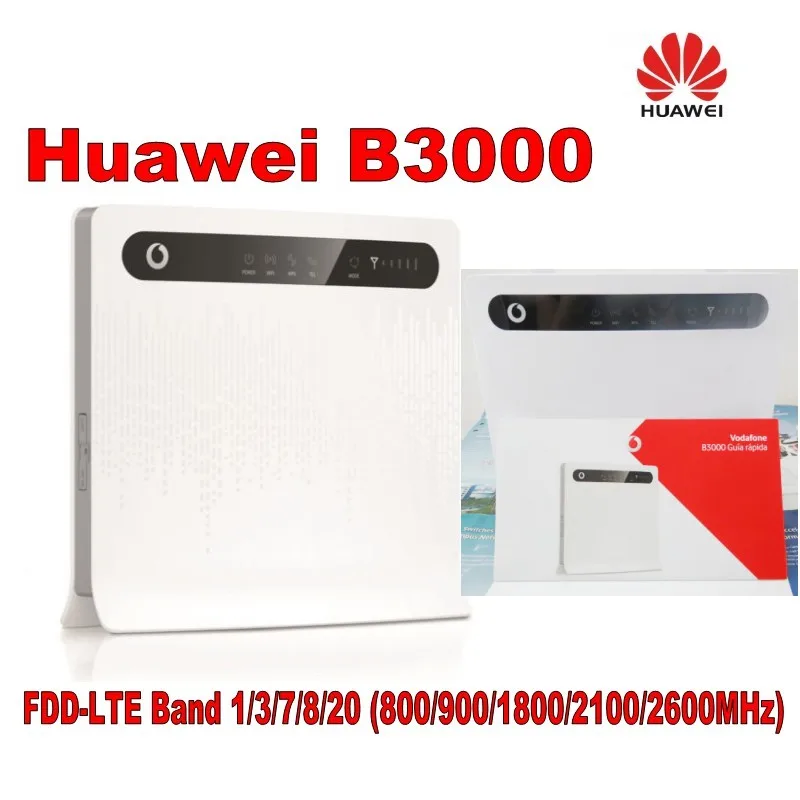 Vodafone B3000 (Huawei B593s-22) LTE 4 г Беспроводной CPE маршрутизатор с поддержкой FDD800/900/1800/2100/2600 мГц