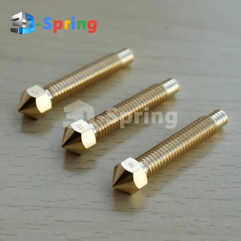 

40mm Lengthen Nozzle 0.3mm 0.4mm 0.5mm M6*32mm Copper (NOT Brass) for E3D 3D Printer 1.75mm 3mm Filament Long Print Head