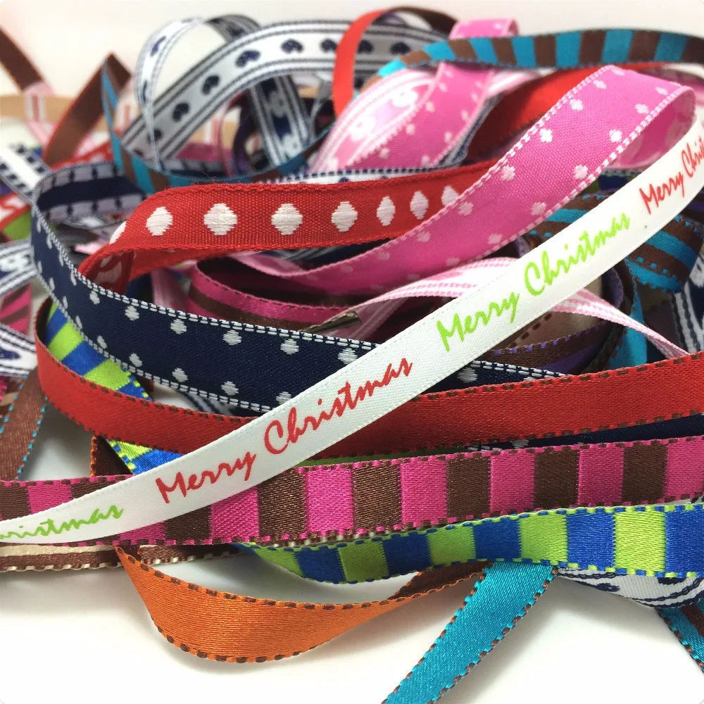 

Silk Satin Ribbon set 3/8"-5/8" 24Yard Meters Wedding Party Decoration Invitation Card Gift Wrapping Christmas Supplies 24 Color
