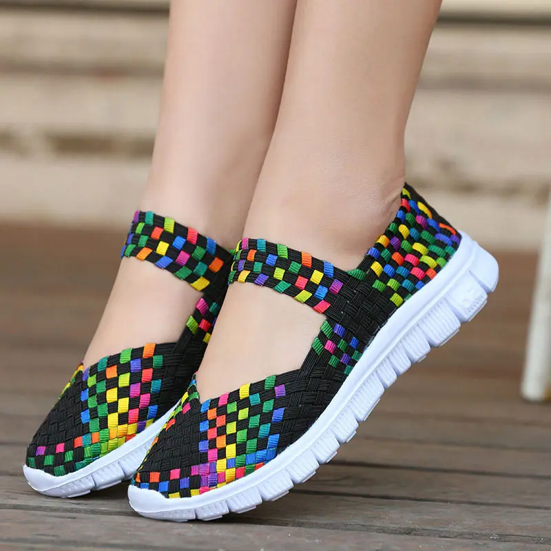 Kira Daoyi 激安 女性スニーカー 18 新着カジュアルシューズ通気性のウィービング女性 靴 Tenis Feminino ファッションカジュアル加硫靴 オンライン 価格