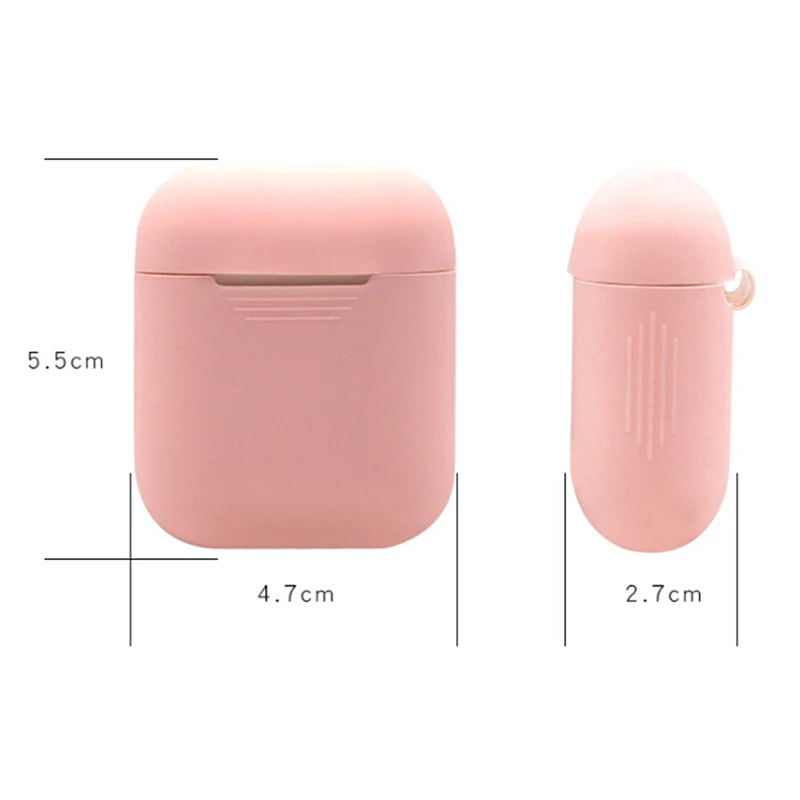 Силиконовый чехол для Airpods In Ear силиконовый чистый цвет пыленепроницаемый