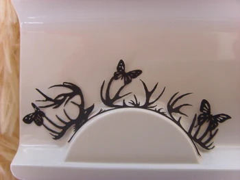 

Art paper cutting popular butterfly eyelashes