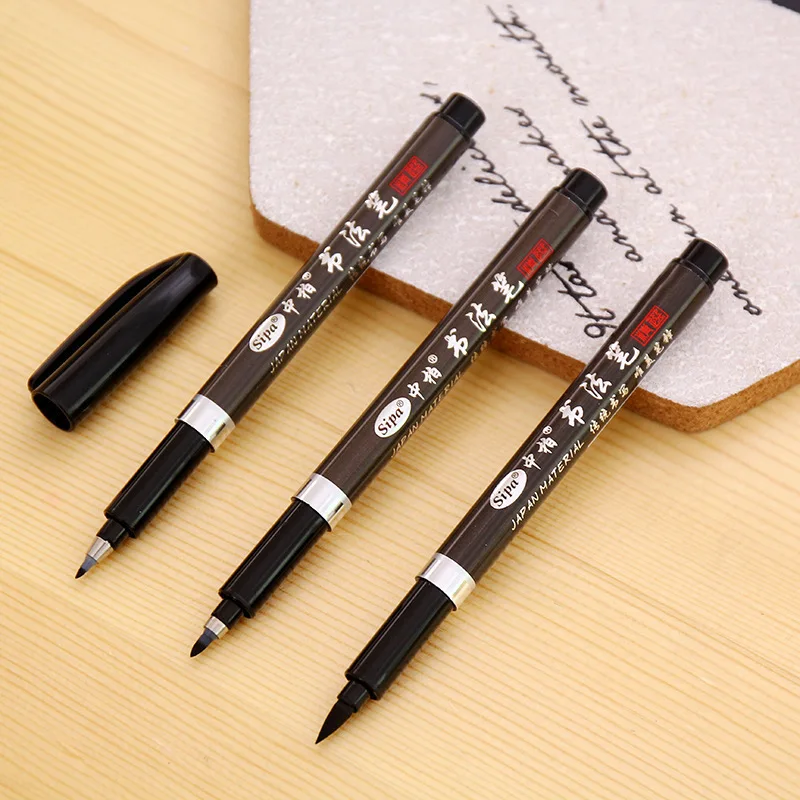 

1PC New Creative Calligraphy Exercise Pen Japan Material Brush For Signature Chinese Words Learning Stationery School Supplies