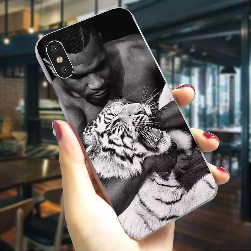 

Hard Cover for iPhone 8 Mike Tyson punch Case for iPhone XR Cases 7 Plus Xs Max X 6 6S 5S 5 SE Back Covers Fashion