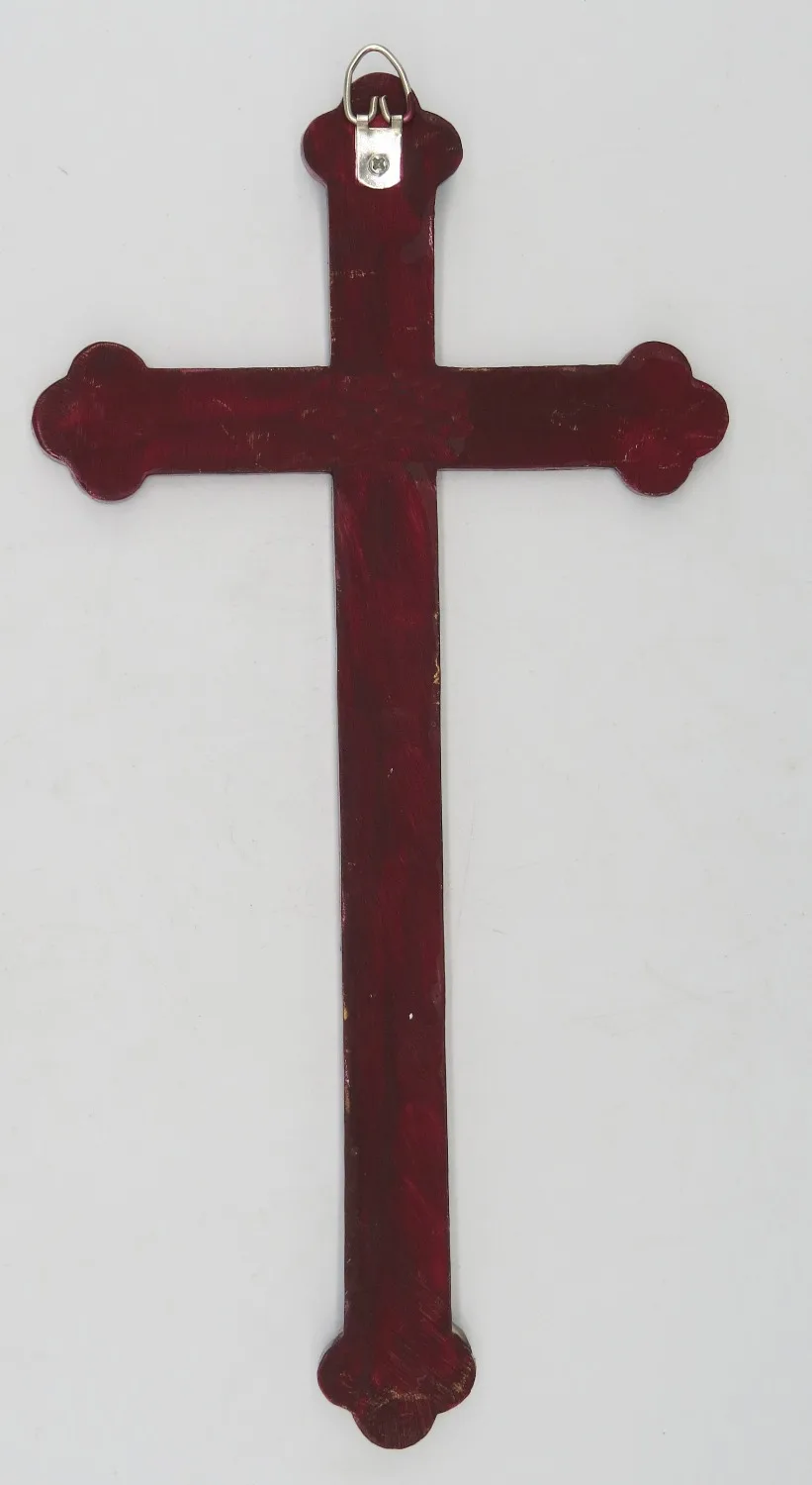 12 дюйм(ов) Смола стене крест дома Часовня Декор цвета: золотистый, серебристый Frame
