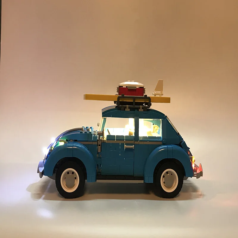 Led Light Set For Lego technic 10252  City Car Beetle Model Compatible 21003 Blocks Toys technic Car Beetle Lighting Set         (4)