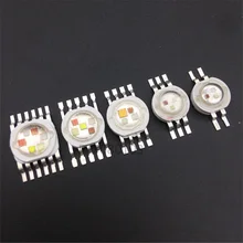 Led de alta potência rgbw rgbwy rgbwyv, led de alta potência 3 w 4 w 15 w 18 w colorido diy moldeado etapa de luces led 4pin 6pin 8pin 10