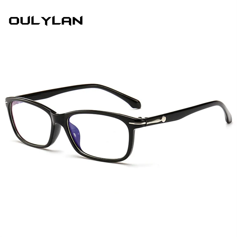 Oulylan, модный анти-синий светильник, очки, оправа для женщин, анти-радиационные, прозрачные очки для мужчин, компьютерные очки, без градусов