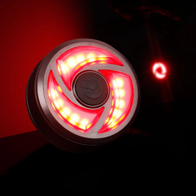 Top Deemoun Bicycle LED Tail Light Safety Warning Light Laser Night Mountain Bike Rear Light Lamp Usb Charging Bicycle Taillights 1