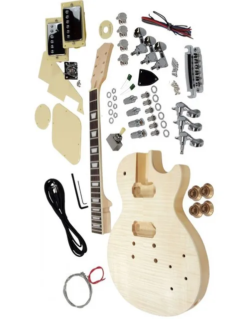 Cheap Free shipping  lp electric guitar kit,unfinish guitar,Diy electric guitar