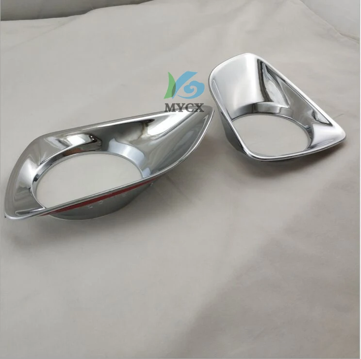 Para Nissan NAVARA NP300 antiniebla pantalla de alta calidad ABS chapado partes exteriores modificadas 2 piezas