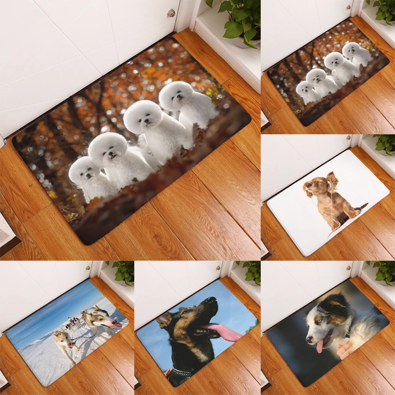 

Puppy Dog Collection Kids Room Art Cool Mat Bath Carpet Decorative Anti-Slip Mats Room Car Floor Bar Rugs Door Home Decor Gift