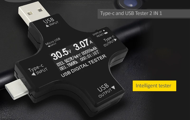 STOD usb type C PD тестер напряжения постоянного тока до 30 в ток 5A OTG Быстрая зарядка 3,0 для Macbook зарядное устройство чехол для проводов USB-C адаптер