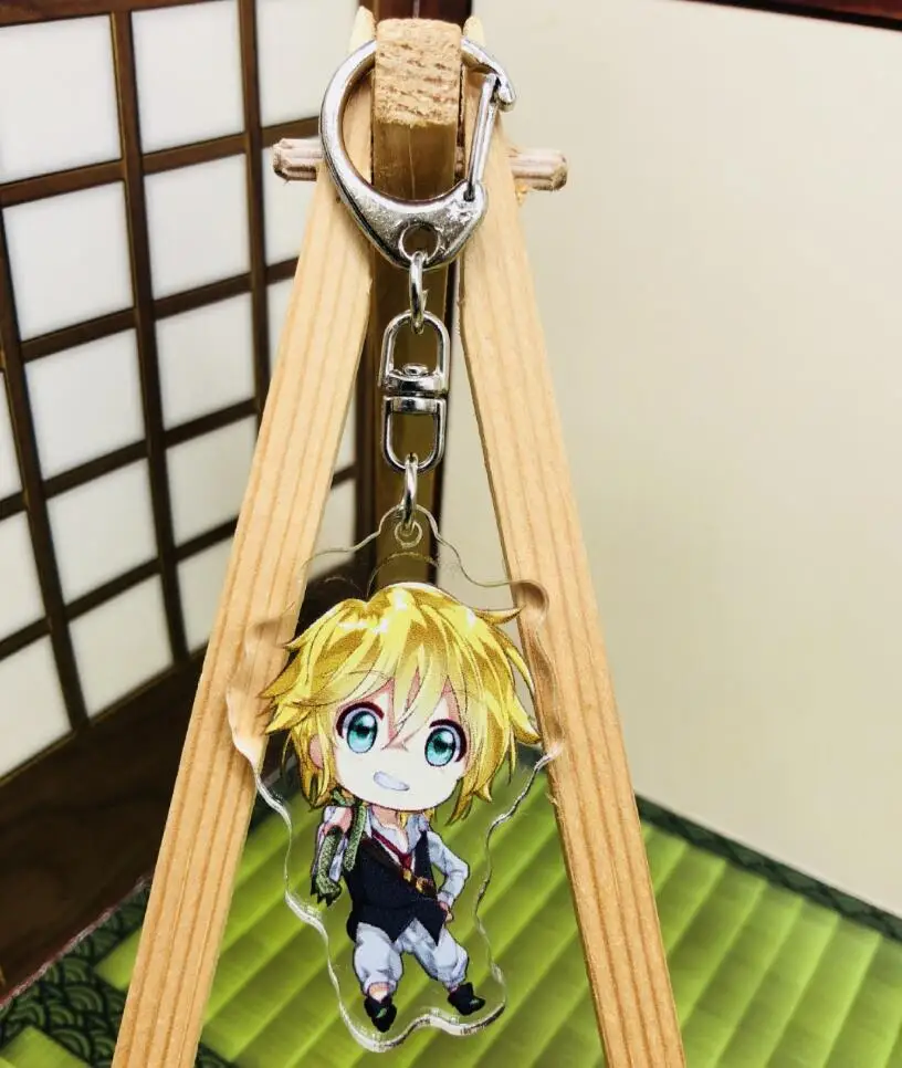 The Seven Deadly Sins аниме брелок Meliodas Elizabeth Liones Hawk Diane Merlin акриловый ремешок/амулеты/брелок D322 - Цвет: 3