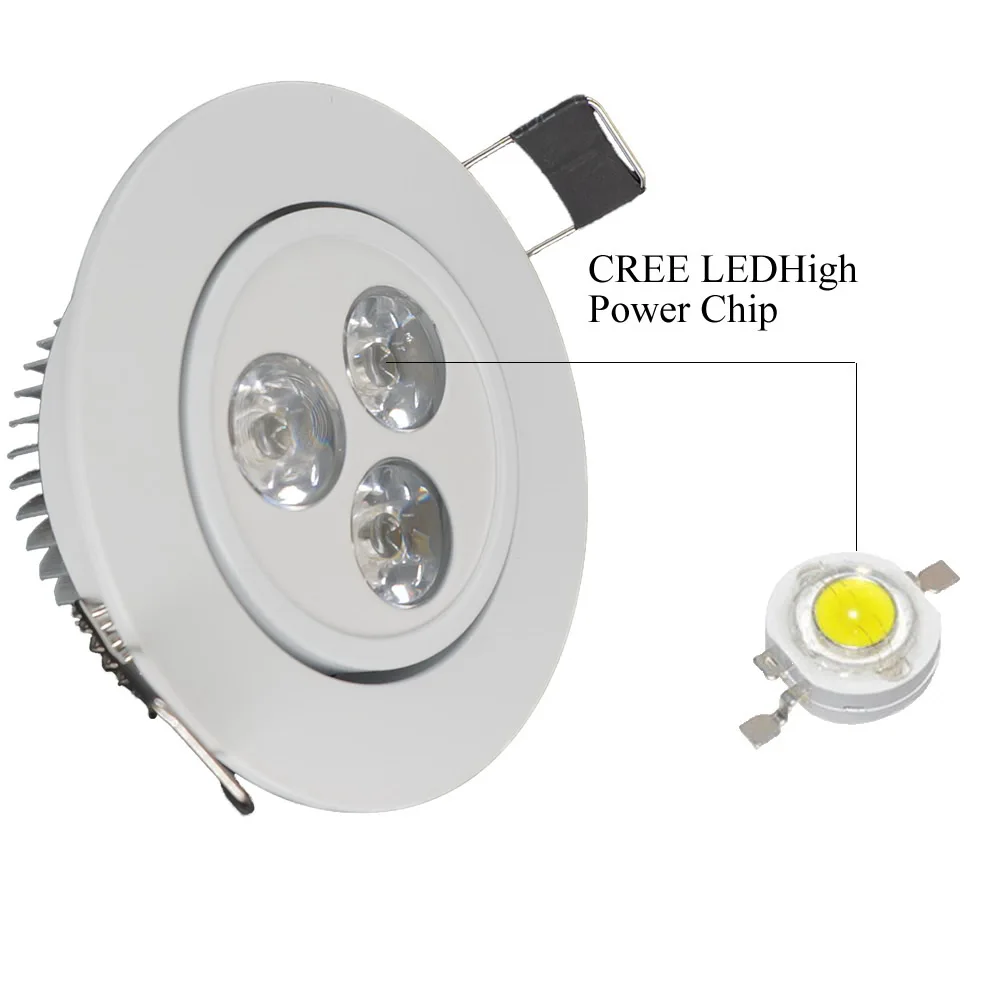 12X9 W 650 люмен 2800 K 3000 LED теплый белый энергосберегающий встраиваемый потолочный