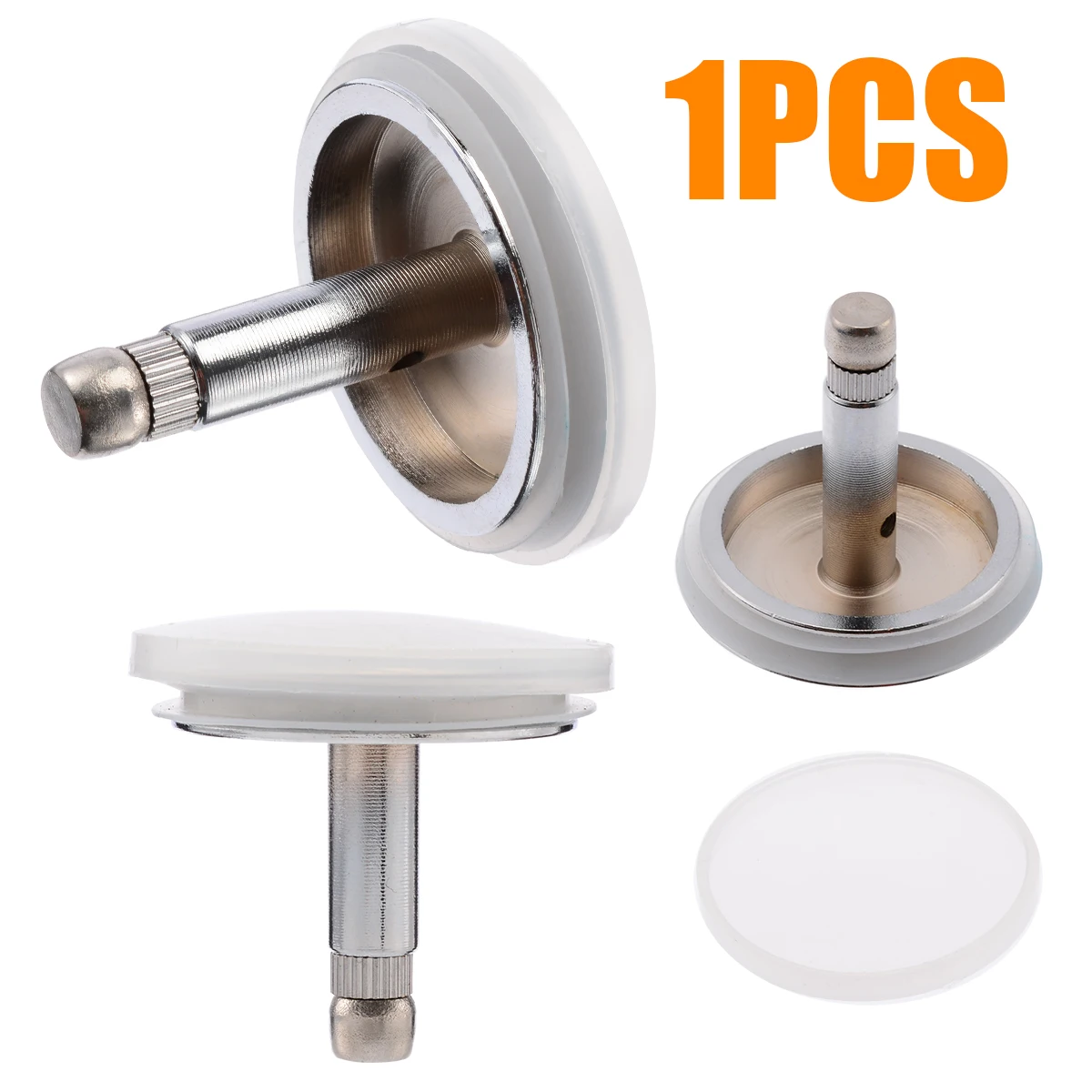 1pcs Stainless Steel Bath Basin Kitchen Sink Strain Pop-Up Plug Chrome Stopper Plug Sink Bathroom Hardware Accessories